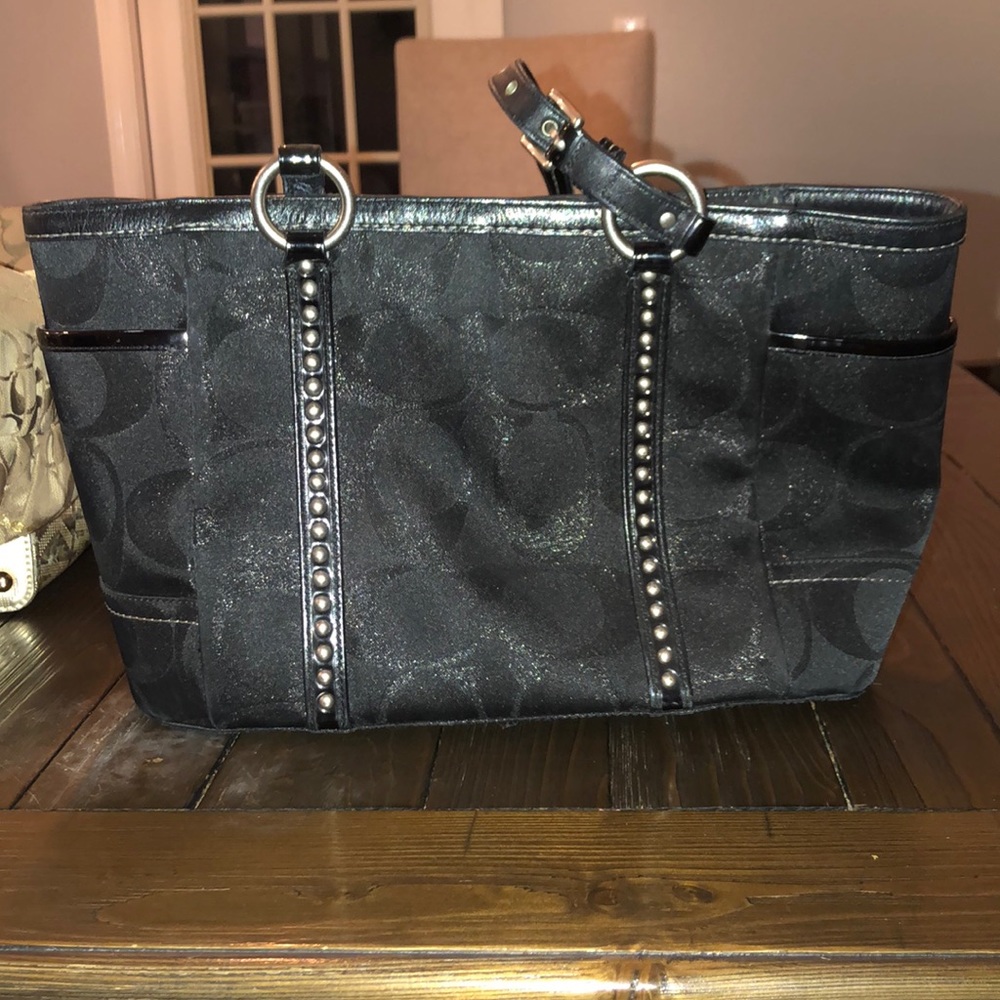 Black coach purse